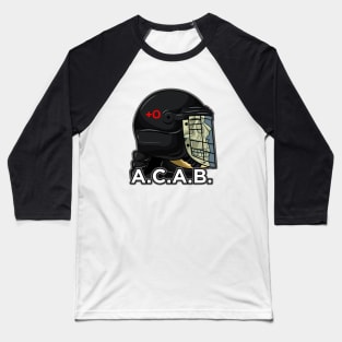 A.C.A.B. Skull riot police art Baseball T-Shirt